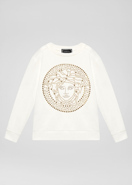 Versace Studded Medusa Sweatshirt Tjej - 973204NFS